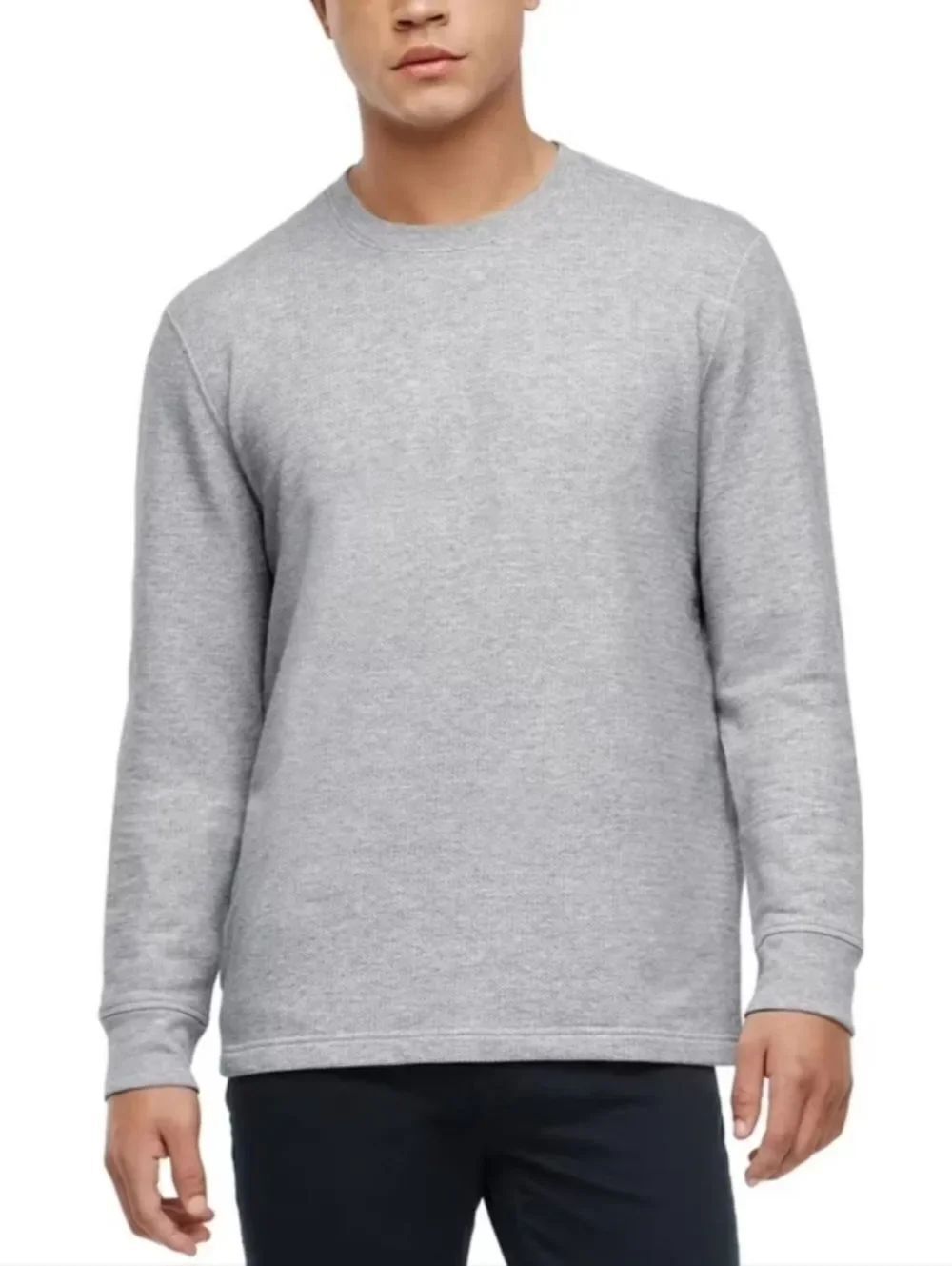 Orvis Mens Light Gray Crewneck